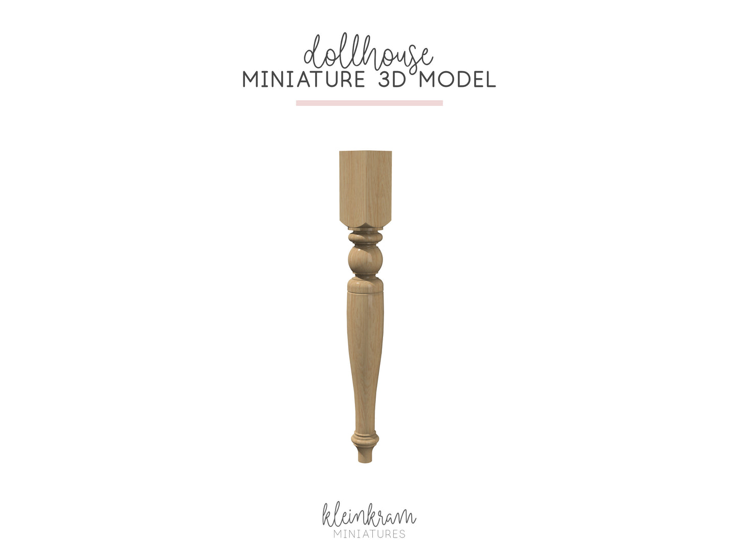 Tischbein — 3D Modell