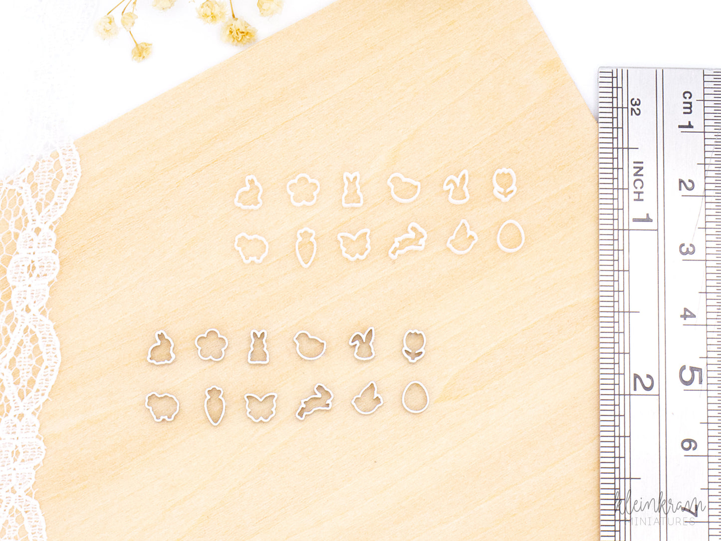 Keksausstecher "Ostern" — 12er Set — 1:12 Miniatur