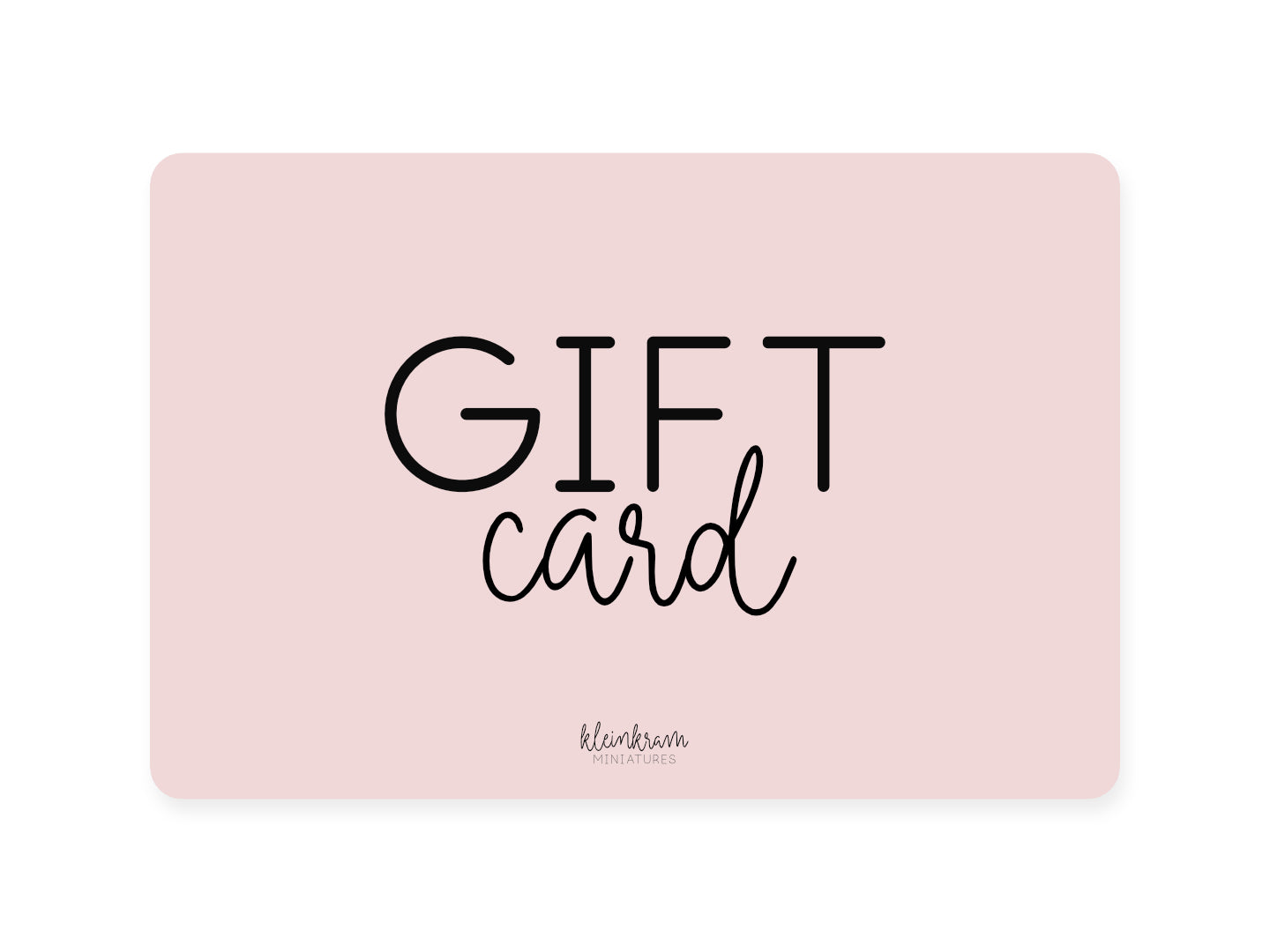 Kleinkram Miniatures Geschenkgutschein