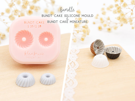 1:16 & 1:18 Gugelhupf Bundle — Silikonform & Miniatur
