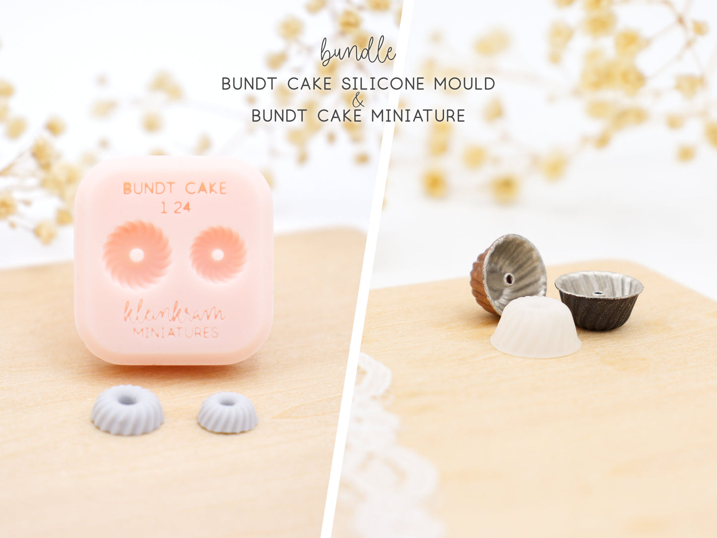 1:24 Gugelhupf Bundle — Silikonform & Miniatur