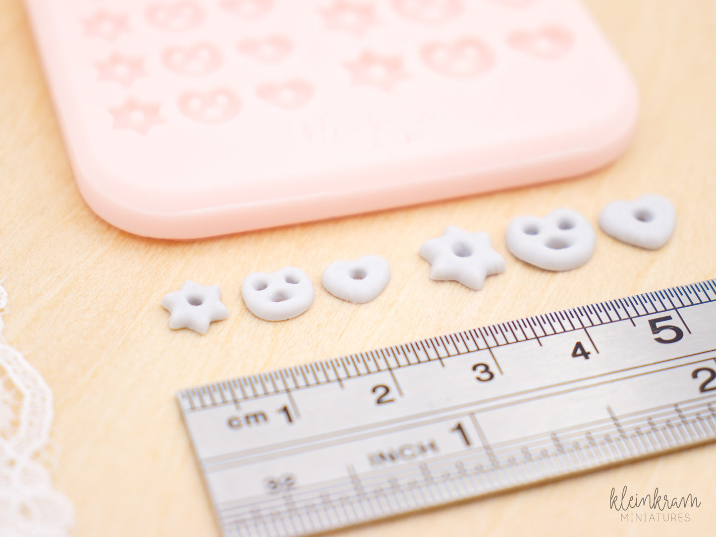 Lebkuchen Herz, Stern, Breze — 1:12 Silikonform