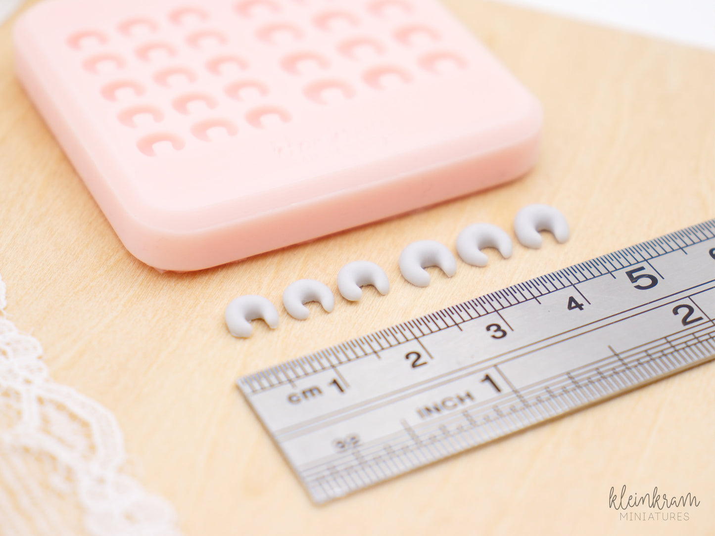 Vanillekipferl — 1:12 Silikonform