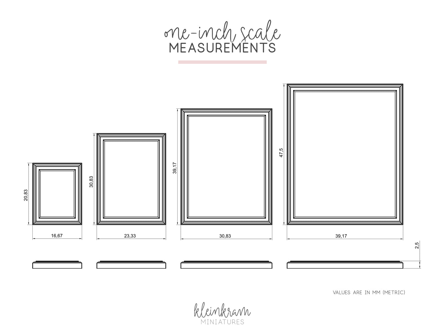 Picture Frames "Hannelore" — 3D Model