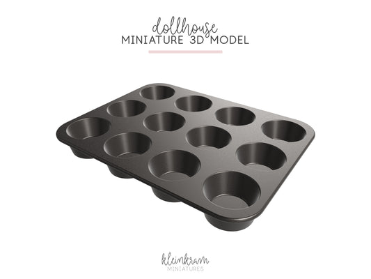 Muffinblech — 3D Modell