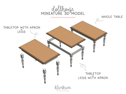 Esstisch — 3D Modell