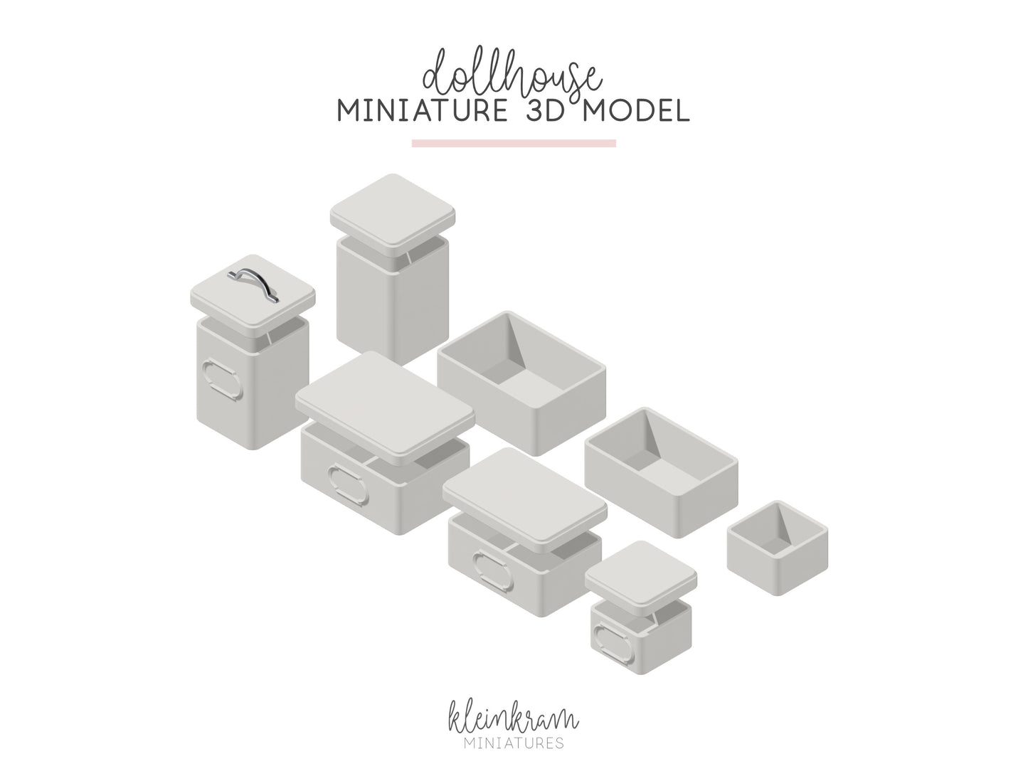 Küchenbehälter "rechteckig" — 3D Modell