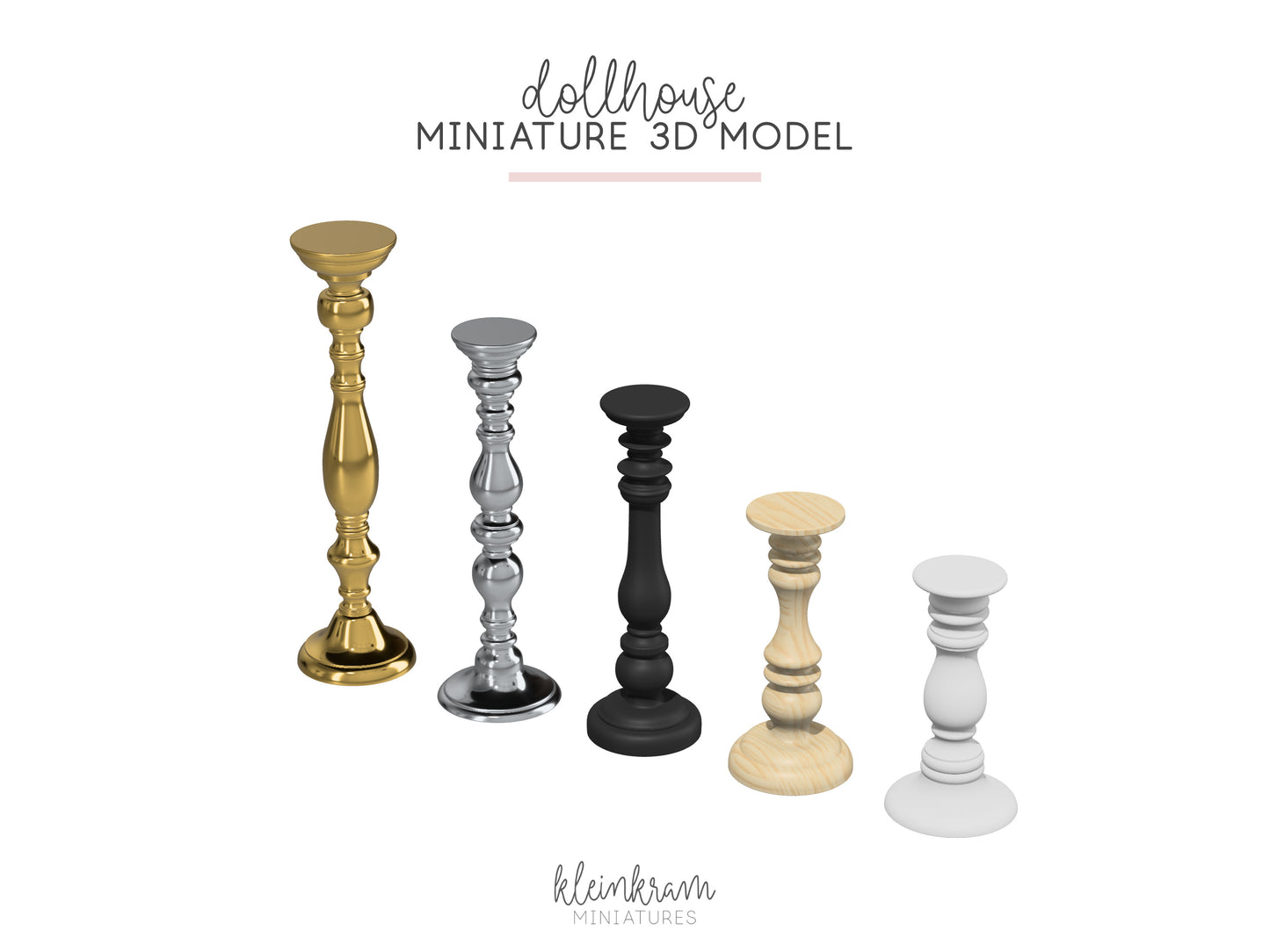 Candlesticks, Candleholder "Lieselotte" — 3D Model