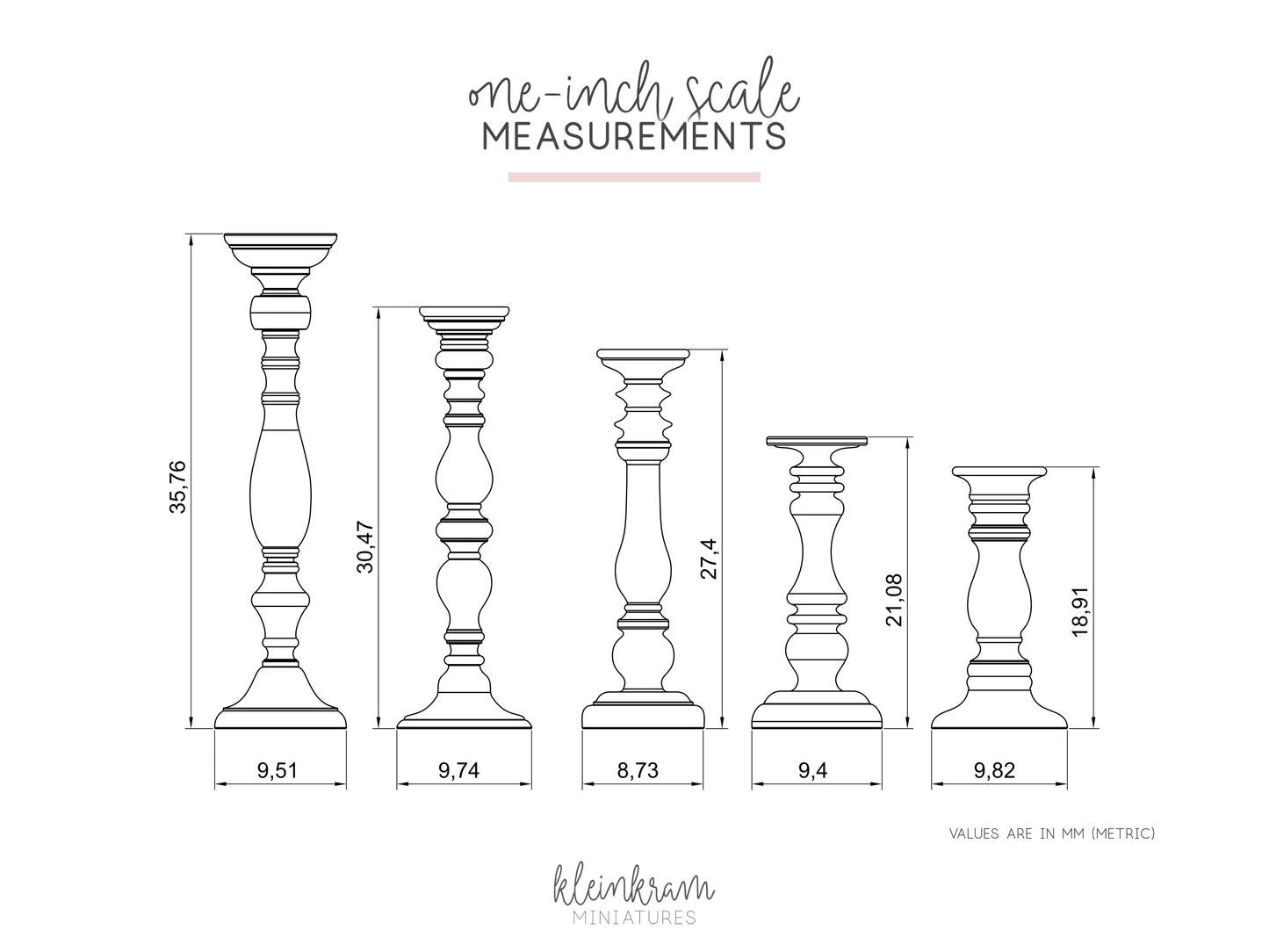 Candlesticks, Candleholder "Lieselotte" — 3D Model