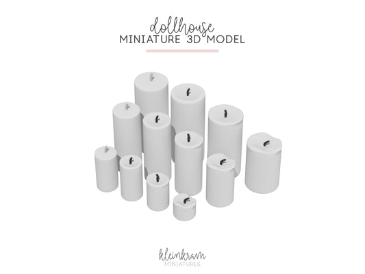 Pillar Candles — 3D Model