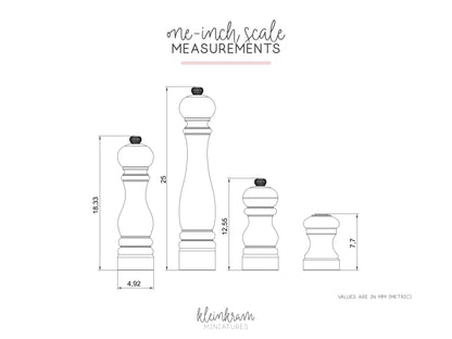 Salt & Pepper Set – Mill and Shaker — 3D Model