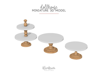 Tortenständer & Etagere — 3D Modell