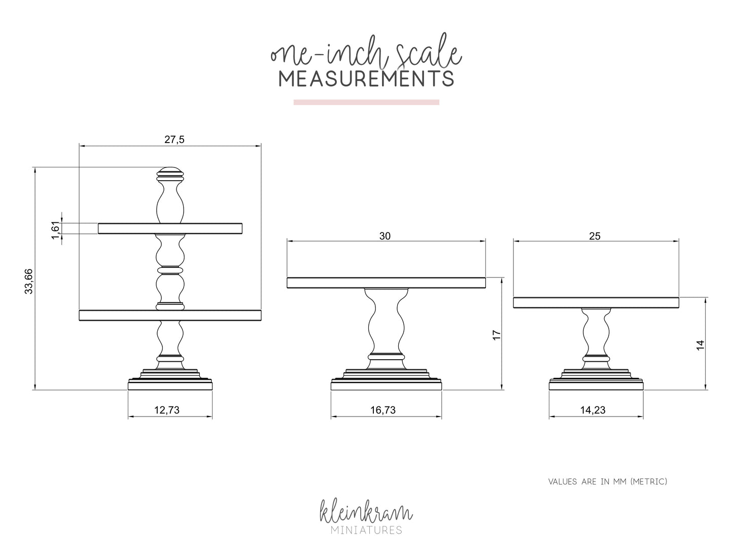 Tortenständer & Etagere — 3D Modell