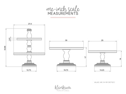 Tortenständer & Etagere — 3D Modell
