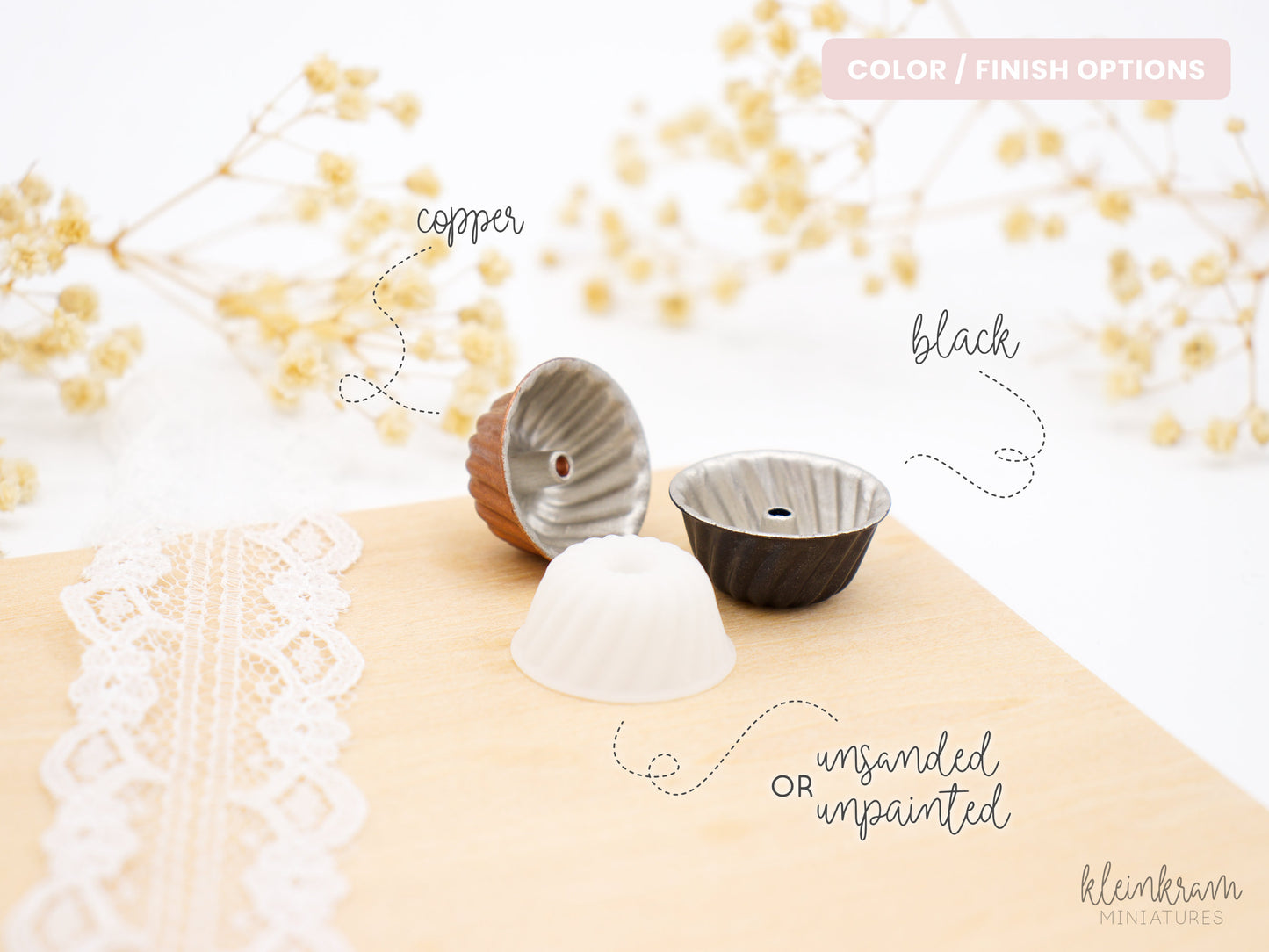 1:12 Gugelhupf Bundle - Silikonform & Miniatur
