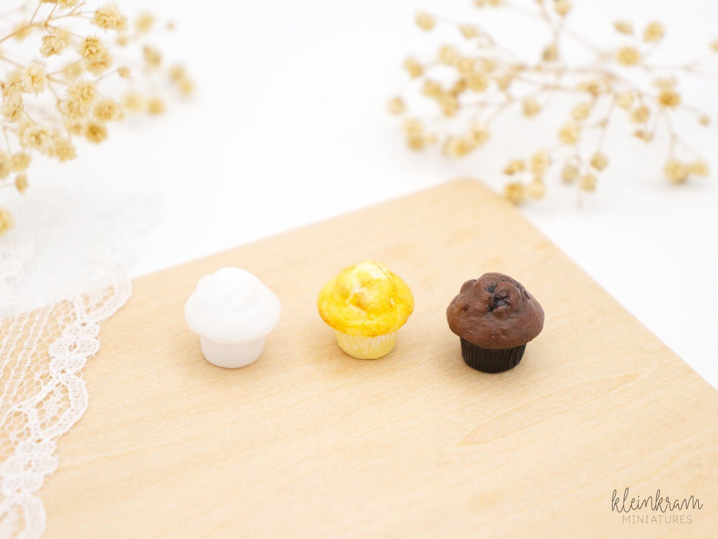 Muffins — Set of 3 — 1:6 Miniature
