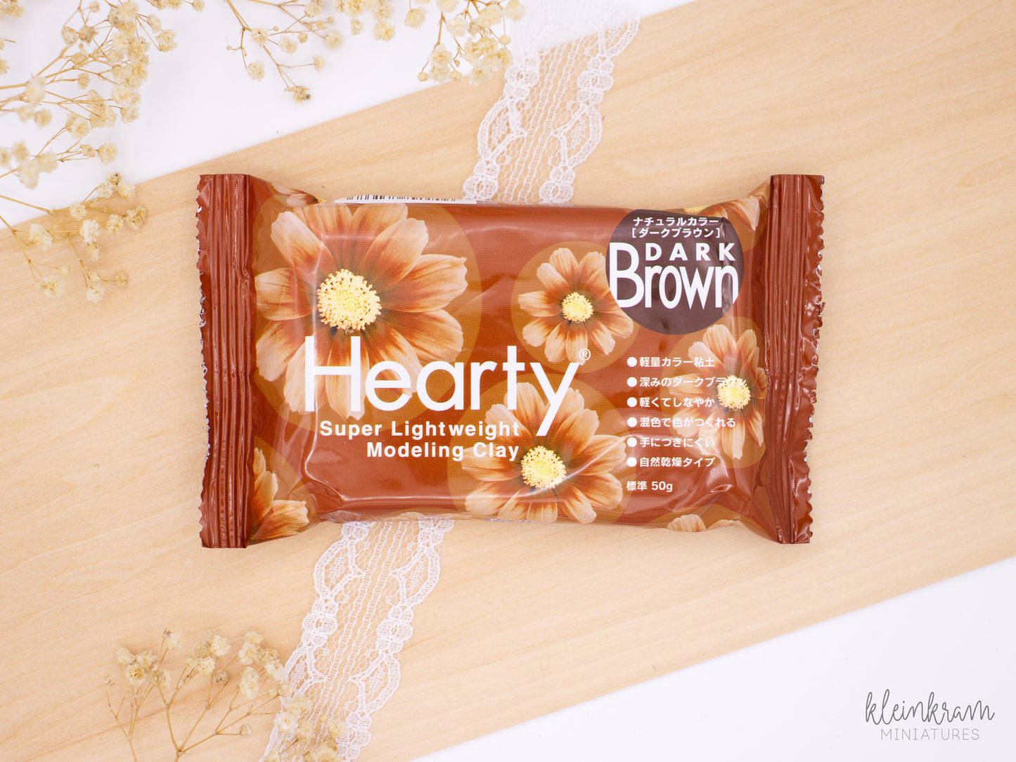 PADICO Hearty Super Lightweight Modelliermasse dunkelbraun (50g)