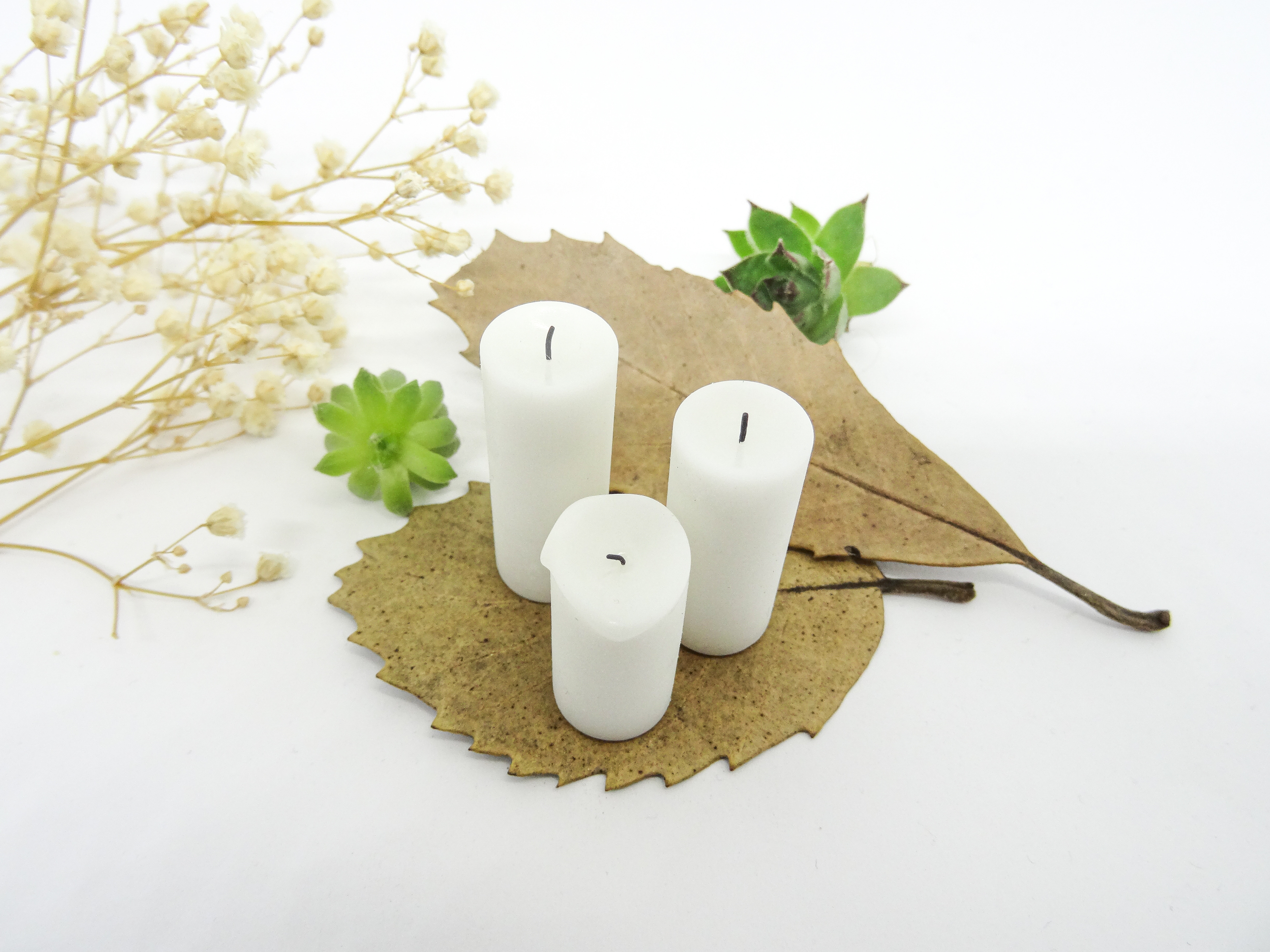 Candles - Set of 3 - 1/6 Miniature
