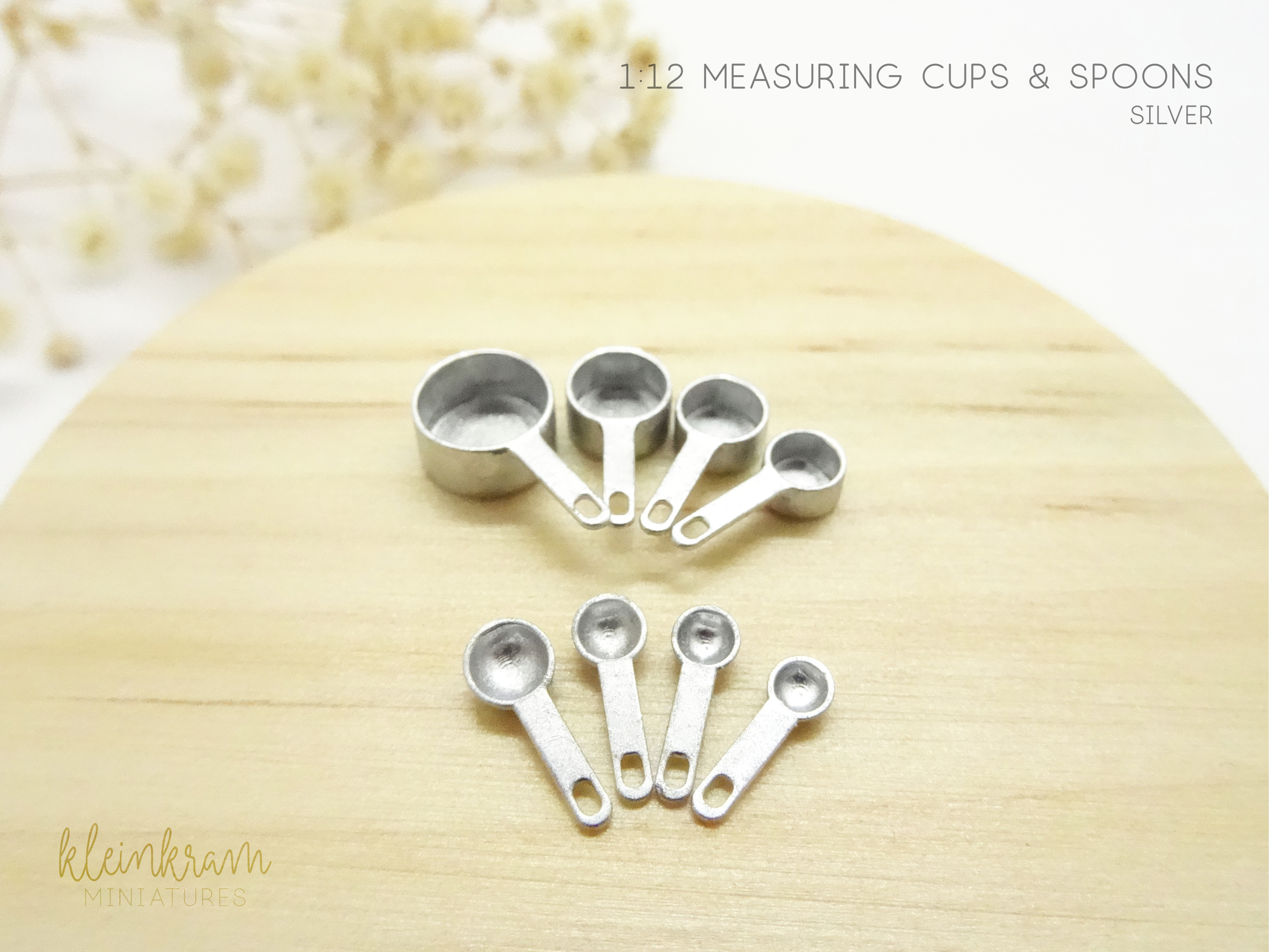 Measuring Cups & Spoons - 1:12 Miniature
