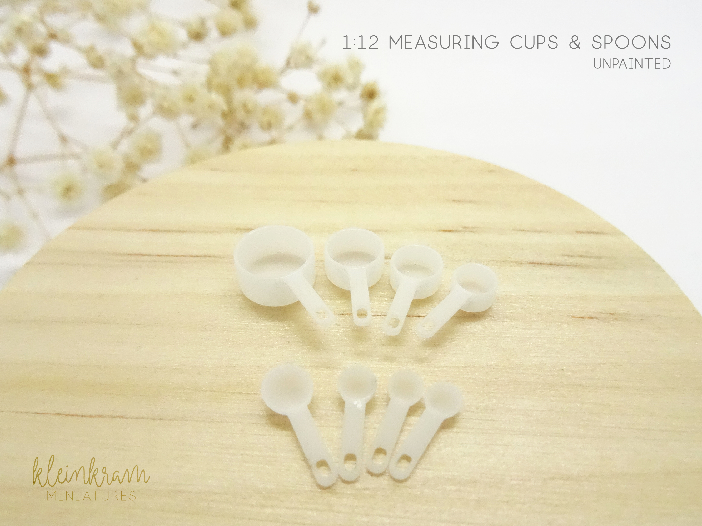 Measuring Cups & Spoons - 1:12 Miniature