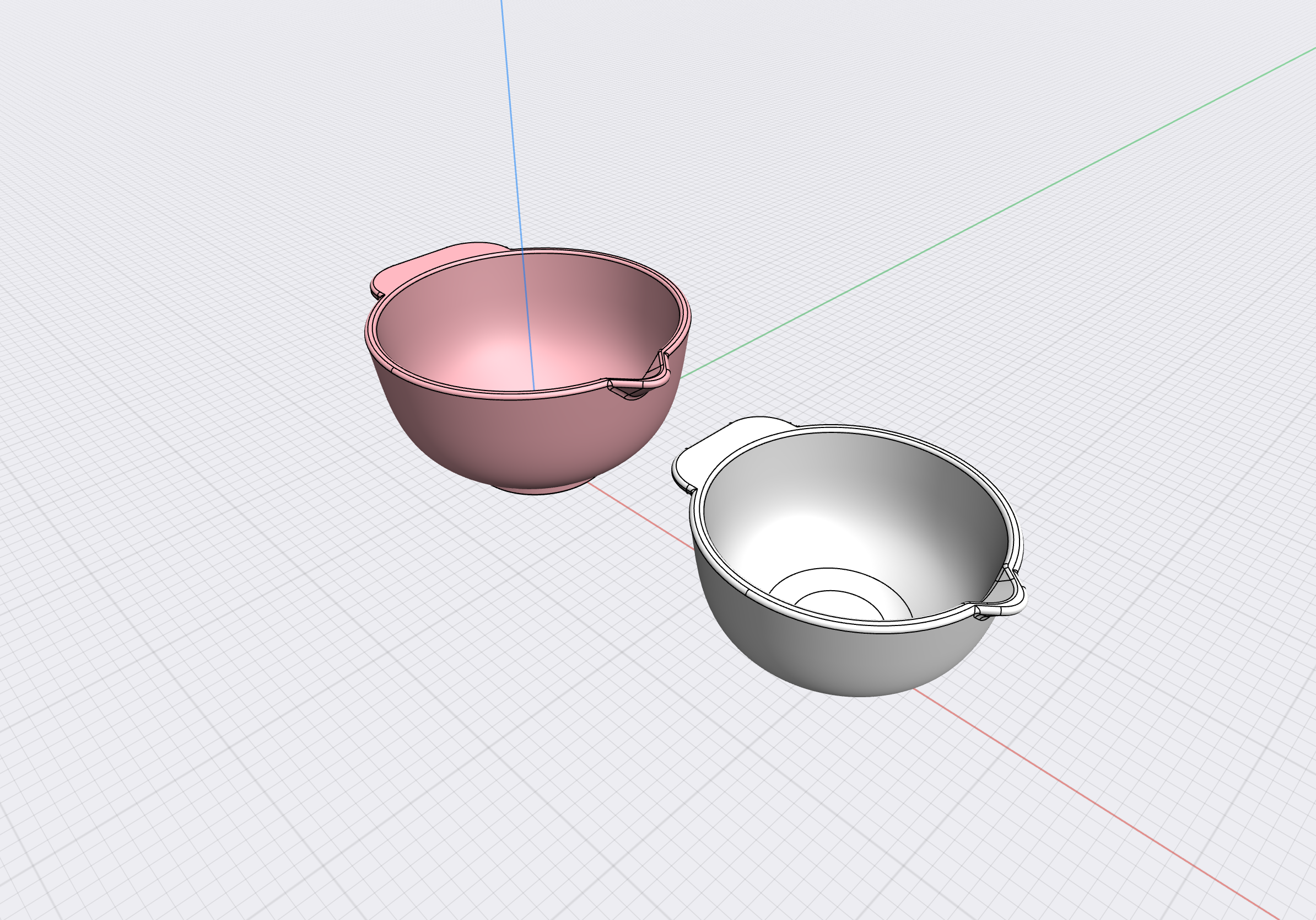 Miniature Mixing Bowls 3D Models