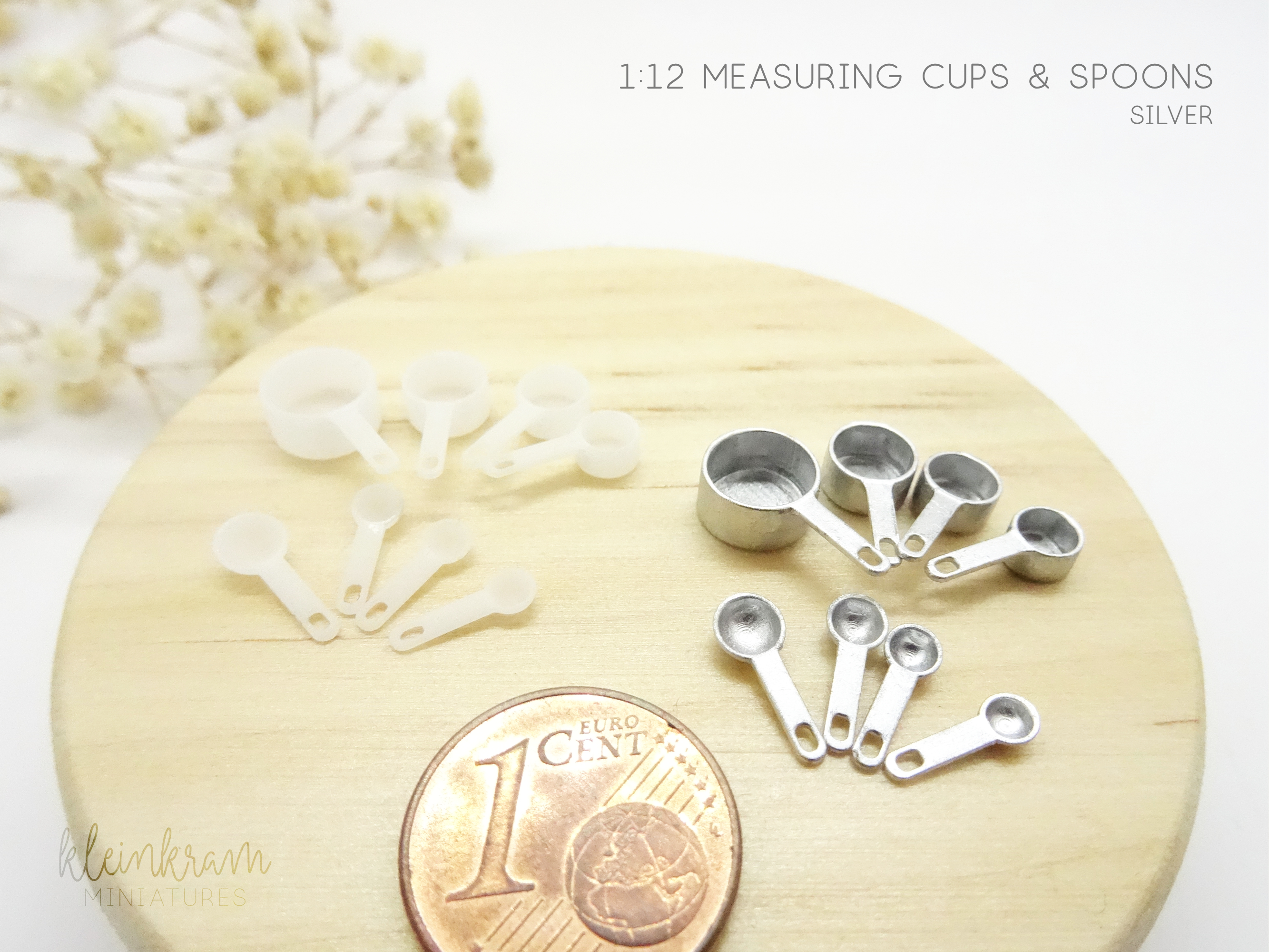 Measuring Cups & Spoons - 1:12 Miniature