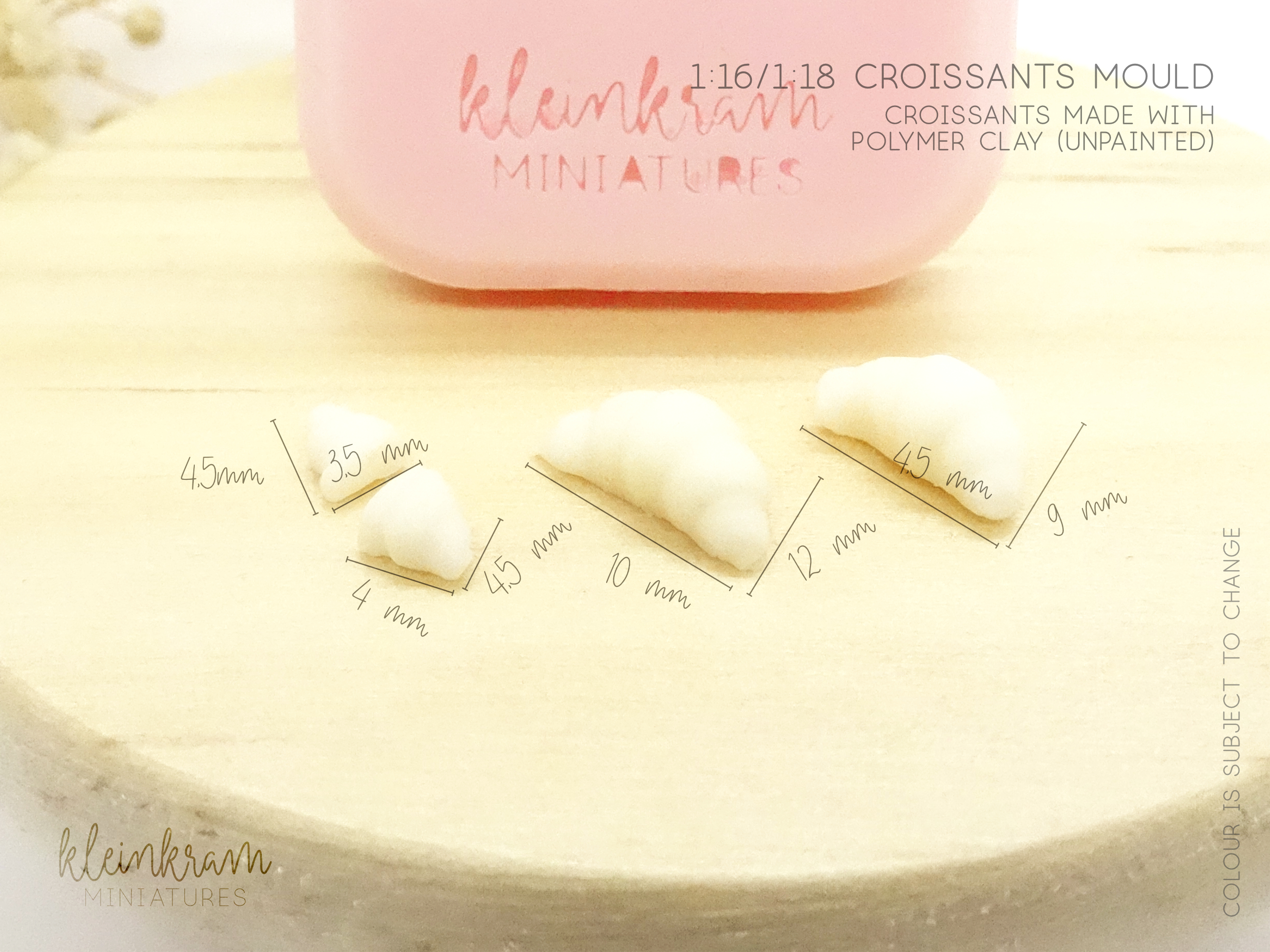 Croissants - 1/16 & 1/18 Silicone Mould