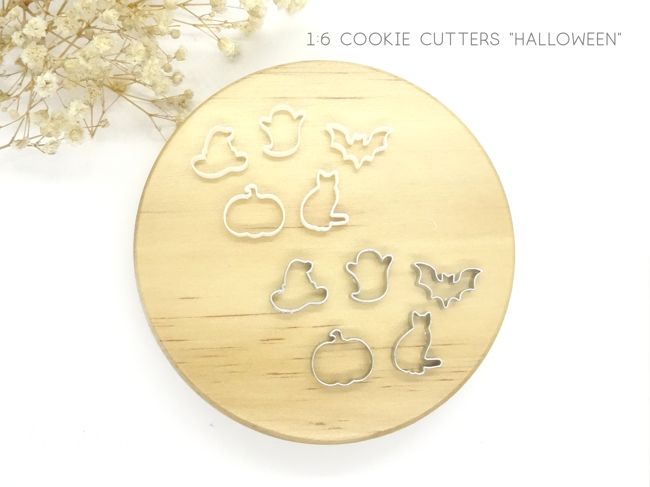 Cookie Cutters "Halloween" - Set of 5 - 1/6 Miniature