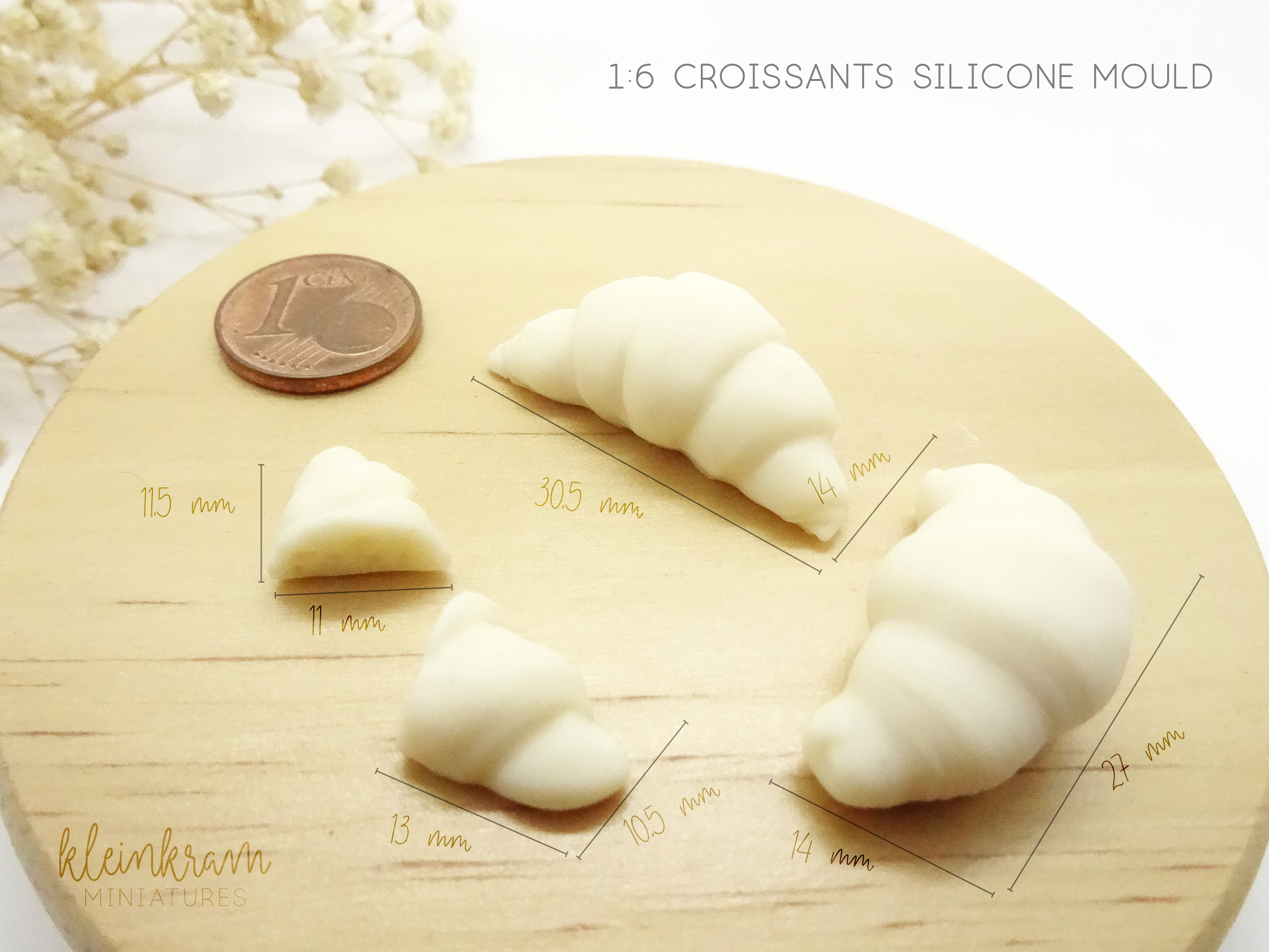 Croissants - 1/6 Silicone Mould