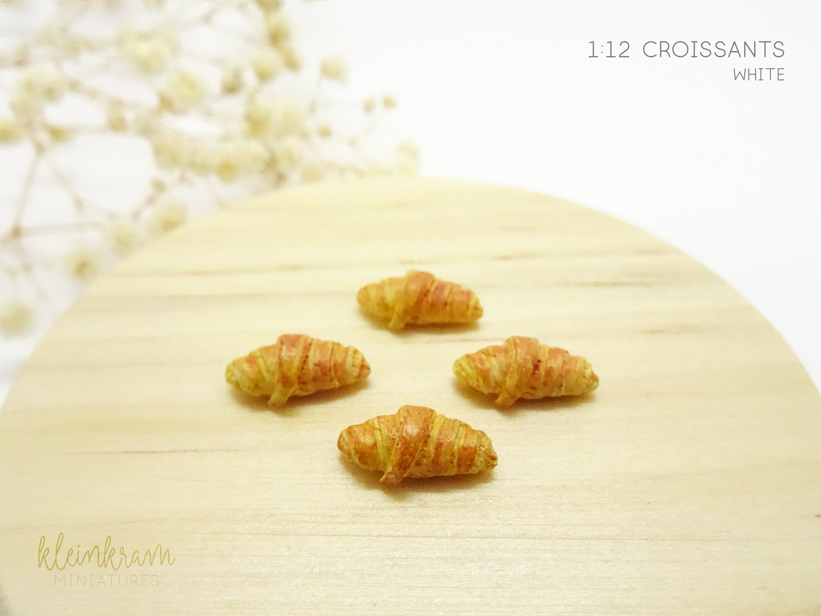 Croissant - Set of 4 - 1/12 Miniature