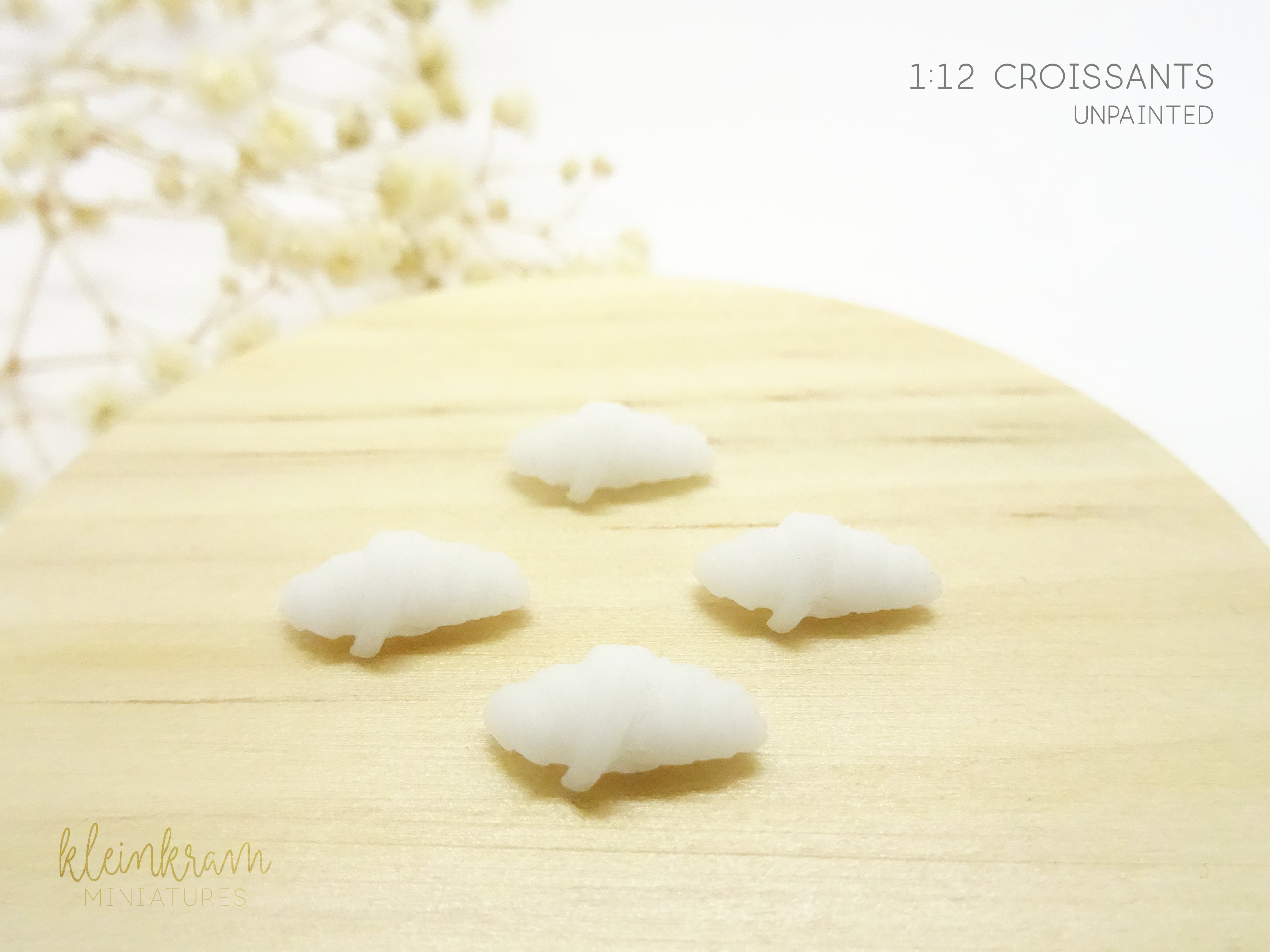 Croissant - Set of 4 - 1/12 Miniature